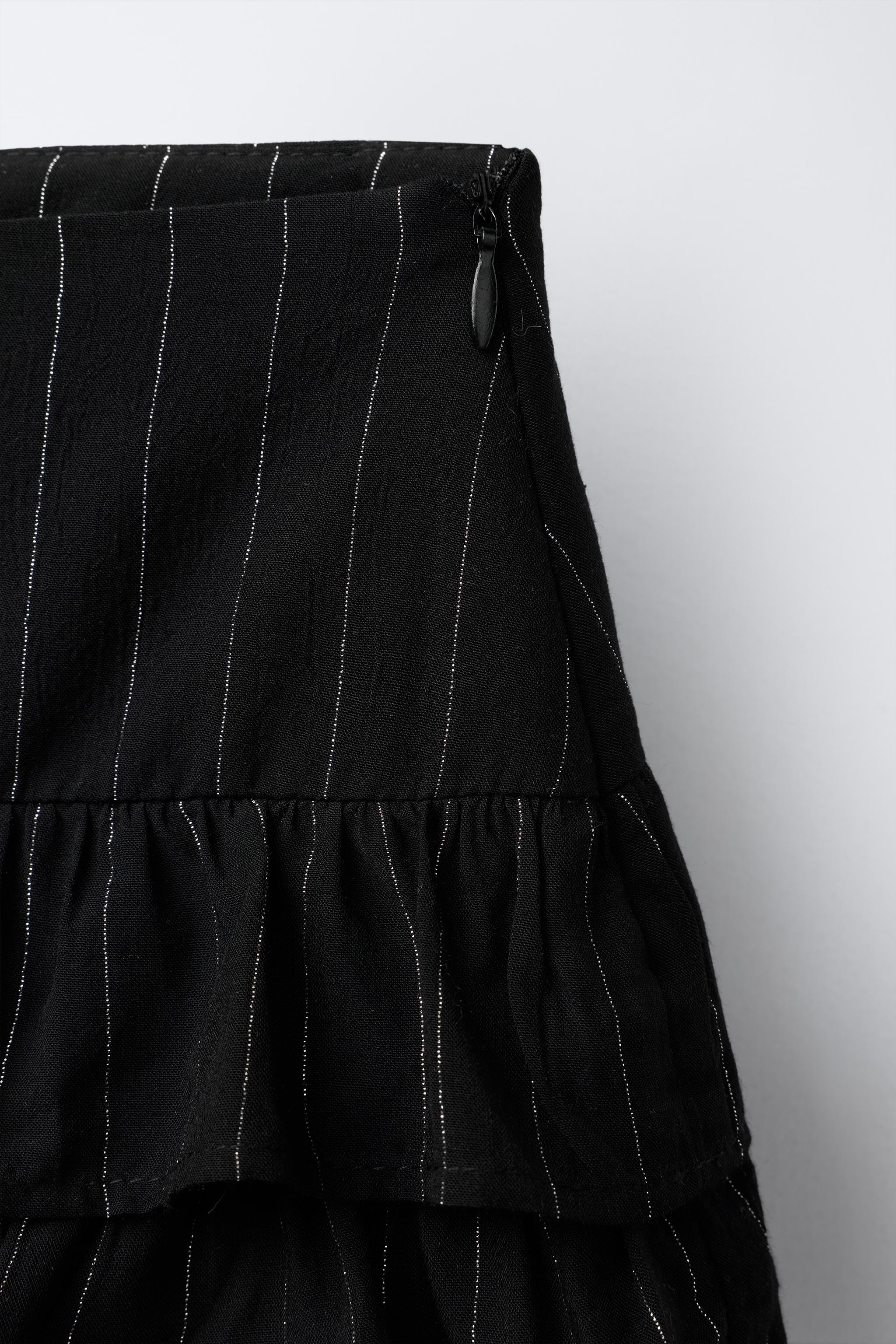 SHIMMER STRIPED SKORT